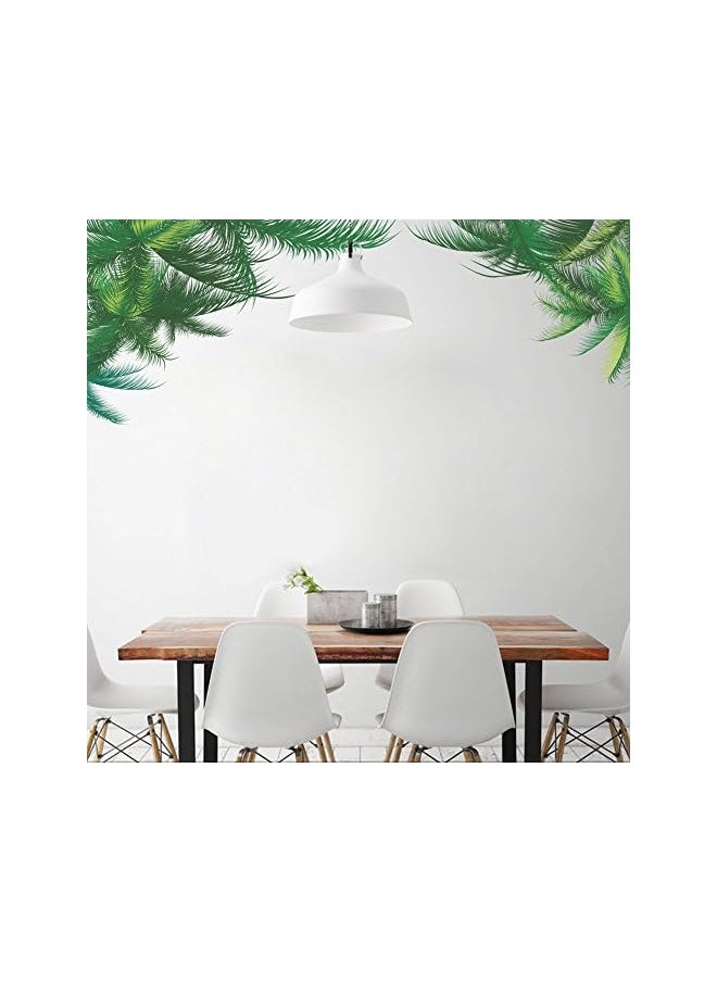 erorex Leaf Bedroom Living Room Background Wall Stickers Paste Walldecals Decor Vinyl Diy Palm Tree Leaves Wall Stickers For Kids Room Living Room Bedroom Wall Decals Decoration-011Qz  - Image 3