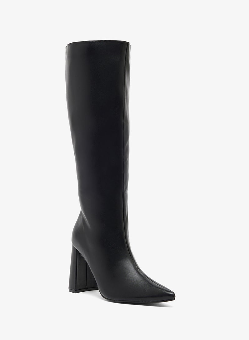 GLAMOROUS Casual Western Heeled Knee Boots - Image 2