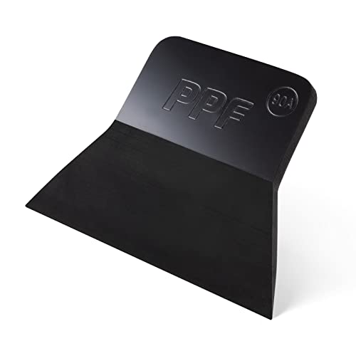FOSHIO PPF Squeegee Vinyl Wrap Tool, 90A Hardness Anti-Scratch Rubber Scraper Soft TPU Mini Squeegee Window Tint Tool for Paint Protection Film, Squeegee for Window Cleaning (Black) - Image 1