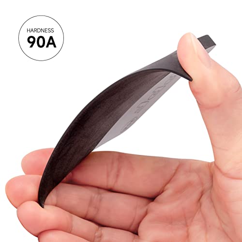 FOSHIO PPF Squeegee Vinyl Wrap Tool, 90A Hardness Anti-Scratch Rubber Scraper Soft TPU Mini Squeegee Window Tint Tool for Paint Protection Film, Squeegee for Window Cleaning (Black) - Image 4