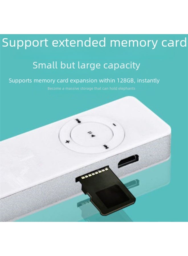 Bluetooth Mp3 Long Bar External Speaker Card Insertion Mp3 Player Ultra-thin Compact Music Portable Audio External Sound-Body Color:[Card Version] Black-Memory Capacity:Strip Out (bare Metal)  - Image 5
