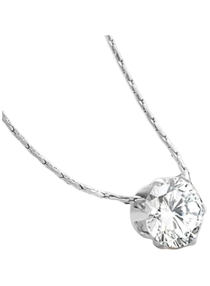بونكا قلادة نسائية انيقة بتصميم عصري مع دلاية متنوعة من بونكا  سلسلة فضي مكعب زركونيا - Image 1