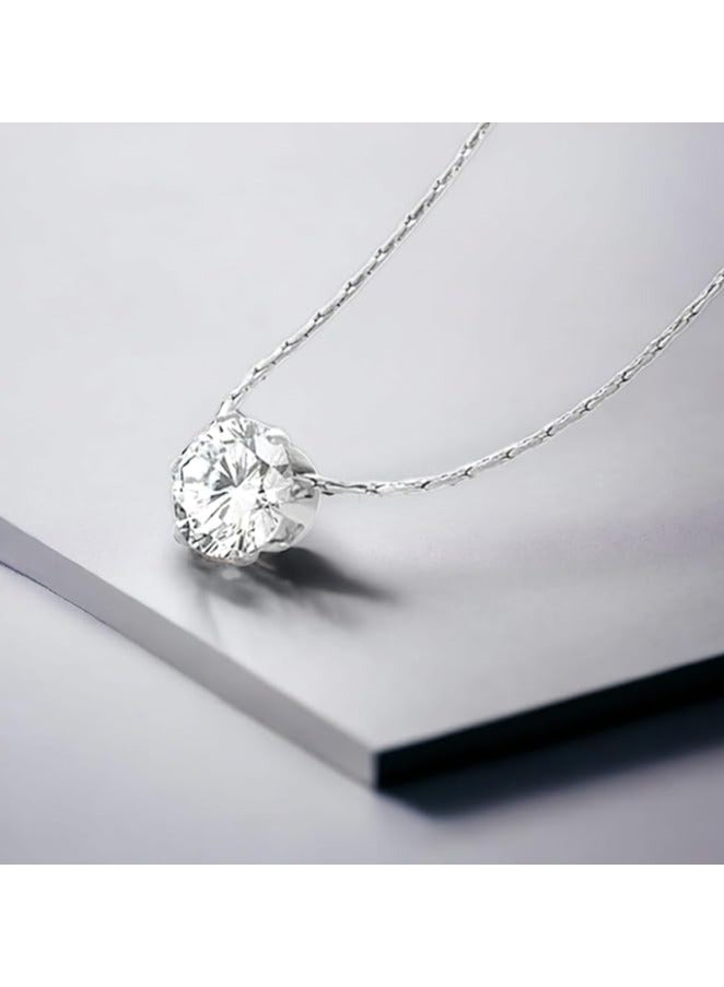 بونكا قلادة نسائية انيقة بتصميم عصري مع دلاية متنوعة من بونكا  سلسلة فضي مكعب زركونيا - Image 4