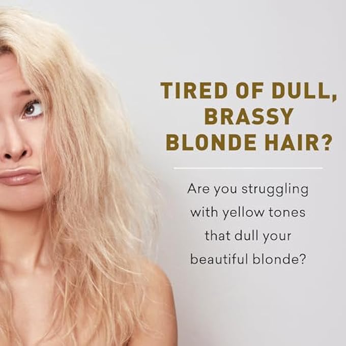 Just Nutritive CONDITIONER FOR BLONDE NATURAL & COLOR-TREATED HAIR, BRASSY TONES NEUTRALIZER, NO PURPLE DYE, DEEP NOURISHMENT, SILICONE FREE, PHTHALATE FREE, PARABEN FREE, 8 OZ. BOTTLE - Image 3