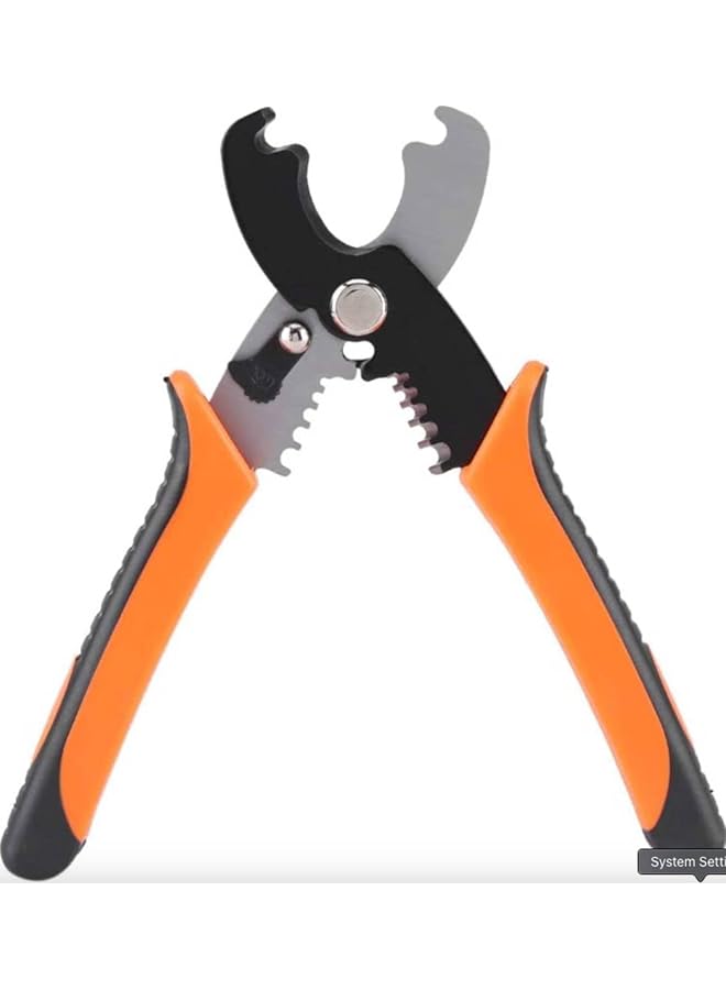PROMASS promass 8 Inch Electrical Cable Stripper Wire Stripper Cable Cutter Multi Tool Wire Cutting Scissor Stripping Pliers 9-16mm Hand Tools Kit  - Image 1