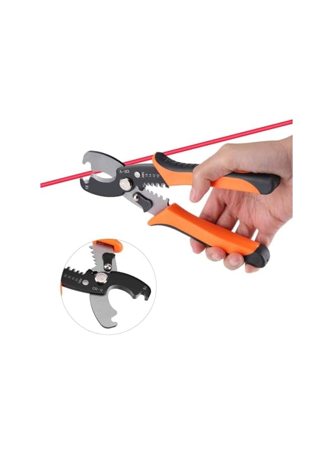 PROMASS promass 8 Inch Electrical Cable Stripper Wire Stripper Cable Cutter Multi Tool Wire Cutting Scissor Stripping Pliers 9-16mm Hand Tools Kit  - Image 4