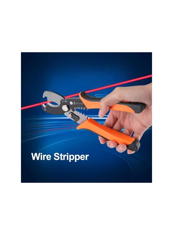 PROMASS promass 8 Inch Electrical Cable Stripper Wire Stripper Cable Cutter Multi Tool Wire Cutting Scissor Stripping Pliers 9-16mm Hand Tools Kit  - Image 5