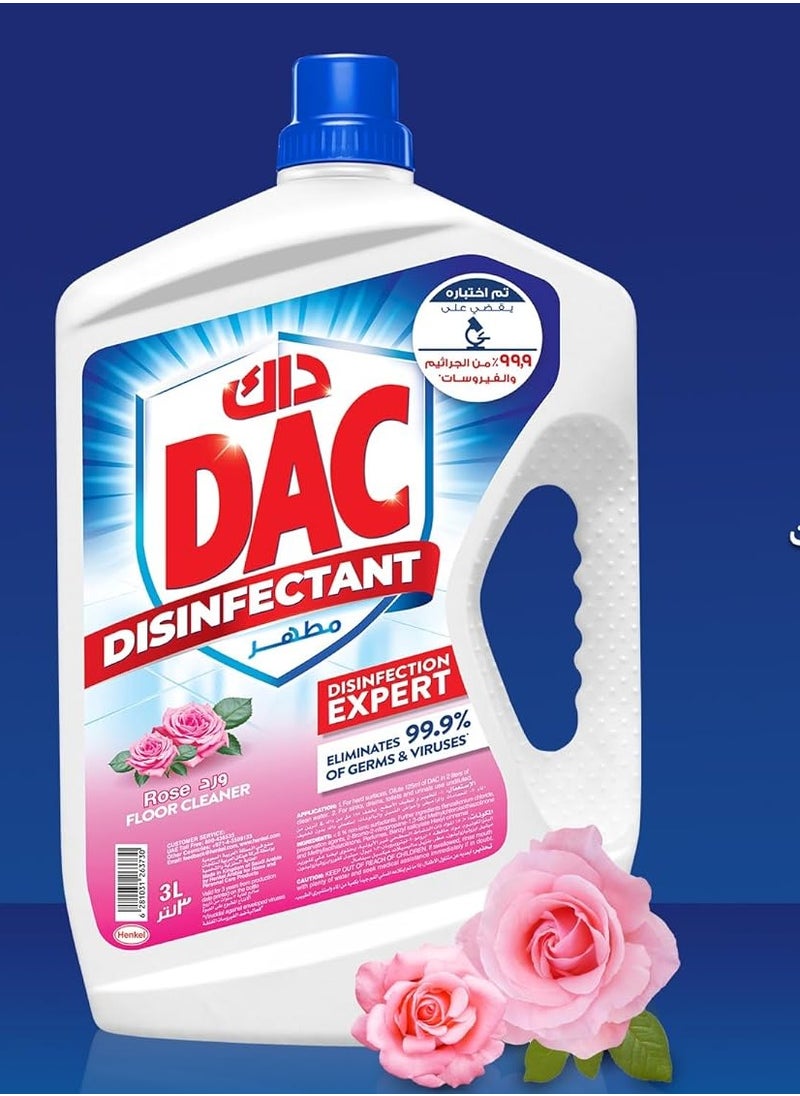 Dac Disinfectant With Total Protection Rose 3Liters  - Image 2