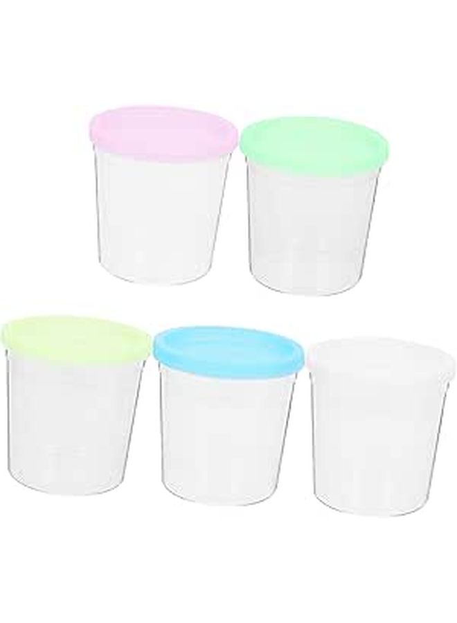 12Pcs Transparent Plastic Jellyfish Betta Fish Breeding And Flower Arrangement Containers Random Colors - Image 1