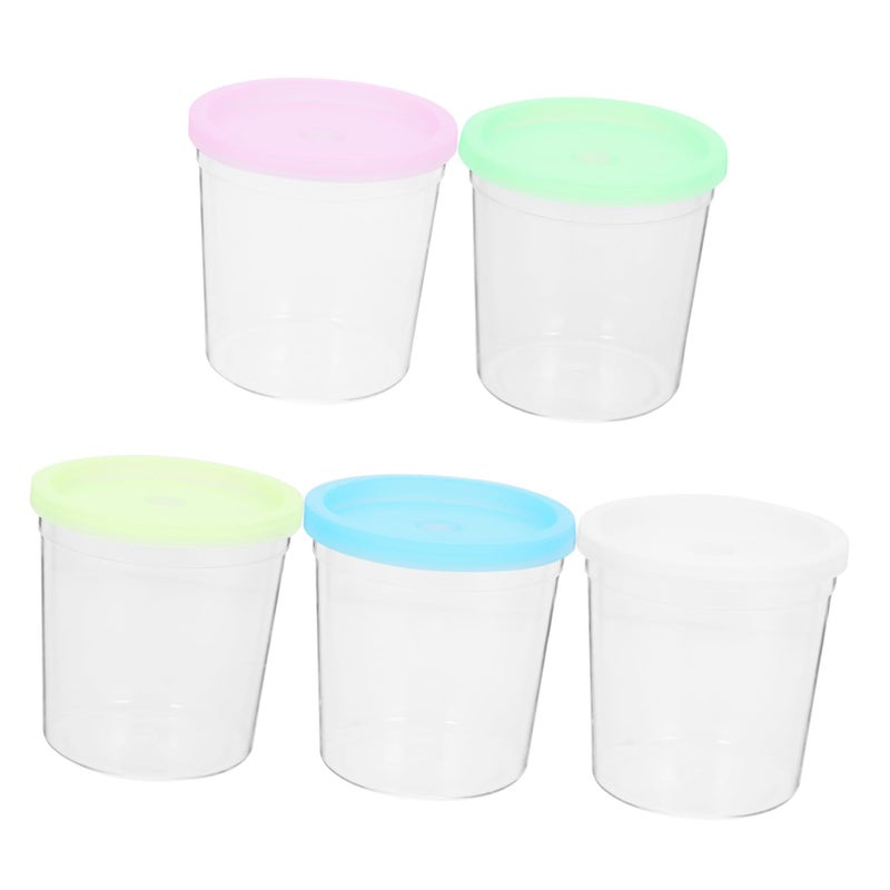 12Pcs Transparent Plastic Jellyfish Betta Fish Breeding And Flower Arrangement Containers Random Colors - Image 2