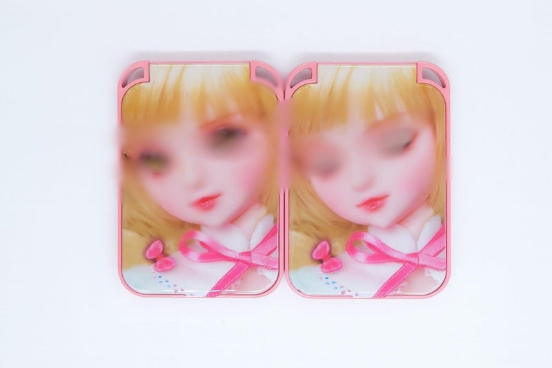 Mirrors (Set of 2 Magic and Compact Makeup Mirror for Girls,Pink)