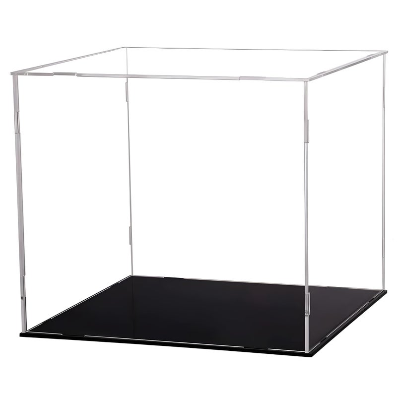 Evron Display Case for Collectibles Assemble Clear Acrylic Box Alternative Glass Case for Display Action Figures Home Storage Organizing Toys 16x13x14in 40x33x35 cm