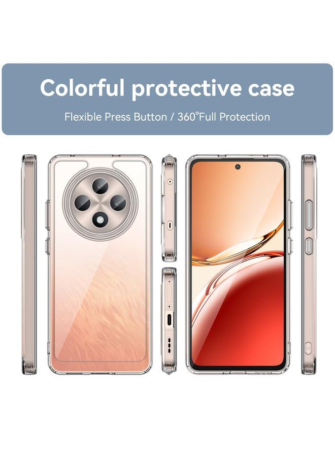 S-TOP Case For OPPO Reno12 F 5G Colorful Series Acrylic Hybrid TPU Phone Case - Image 2