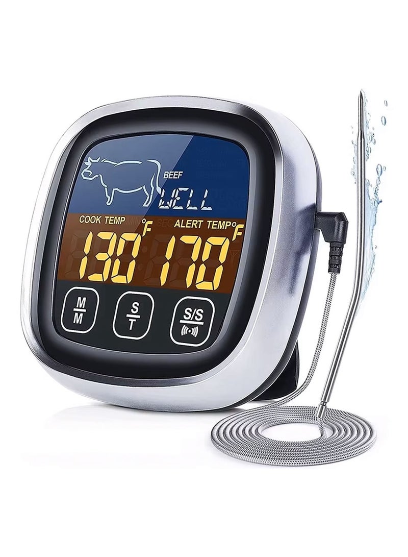 Digital Cooking and Grilling Thermometer – Professional BBQ Thermometer with Long Sensor Wire and 3 Installation Methods  - Image 2