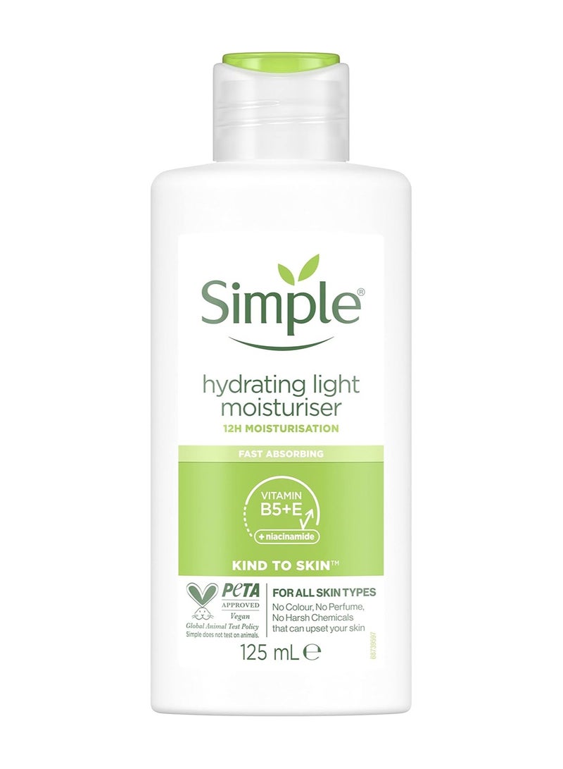 Simple Kind to Skin Hydrating Light Moisturiser UK’s #1 facial skin care brand* for 12-hour moisturisation 125 ml - Image 1