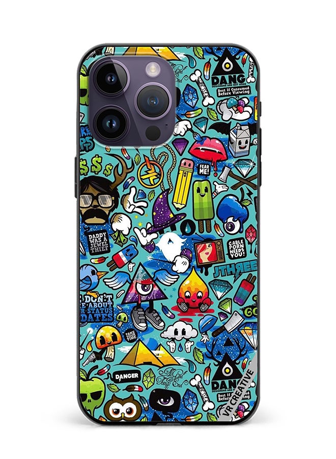 VR CREATIVE Protective Case Cover For Apple iPhone 16 Pro Max Coooloie Design Multicolour