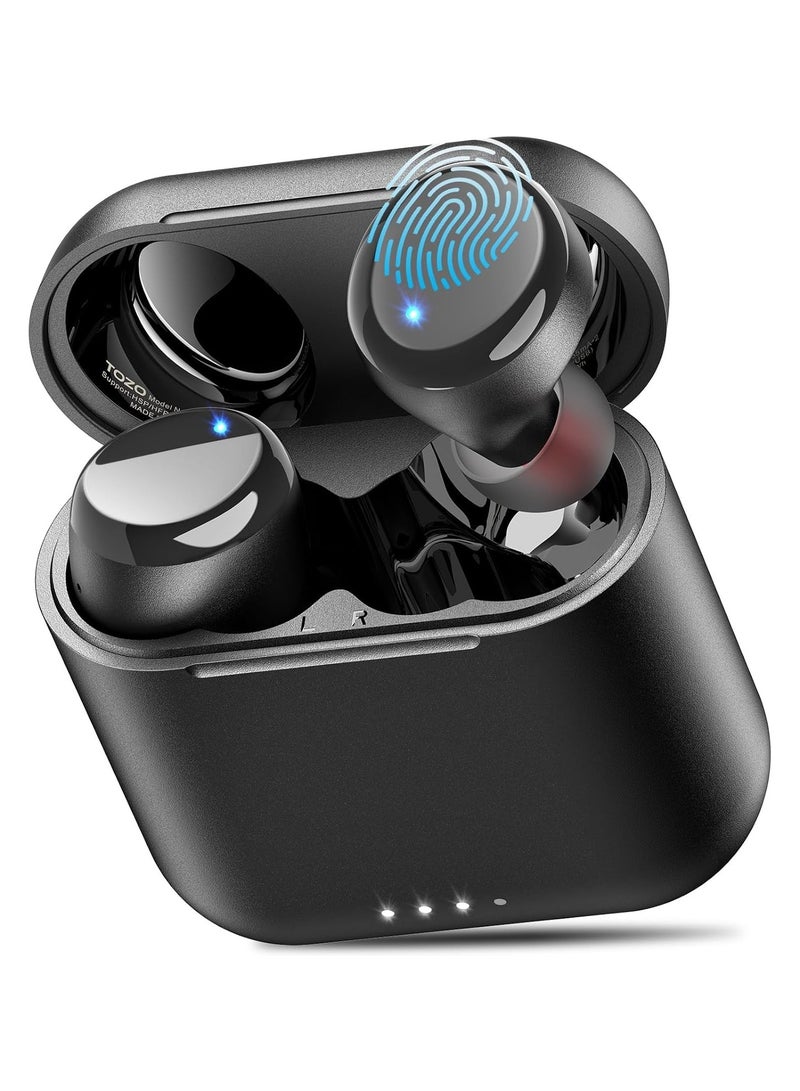 TOZO T6 Wireless Earbuds Bluetooth 5.3 Headphones, Ergonomic Design in-Ear Headset, 50Hrs Playtime with Wireless Charging Case, APP EQ Customisable, IPX8 Waterproof, New Upgraded Version - Image 1