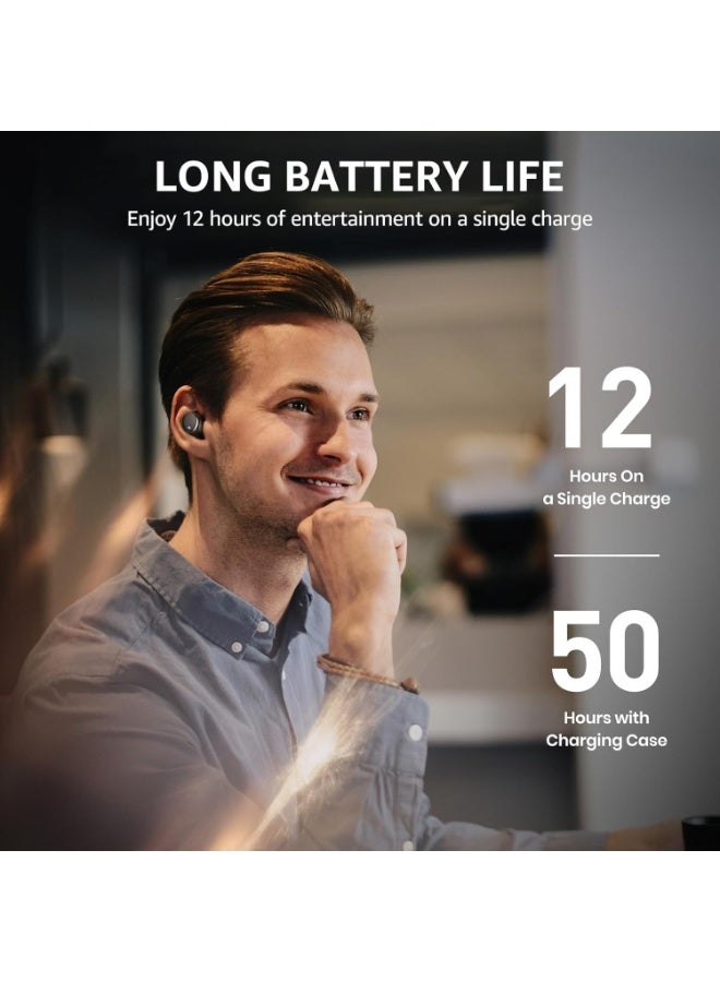 TOZO T6 Wireless Earbuds Bluetooth 5.3 Headphones, Ergonomic Design in-Ear Headset, 50Hrs Playtime with Wireless Charging Case, APP EQ Customisable, IPX8 Waterproof, New Upgraded Version - Image 3