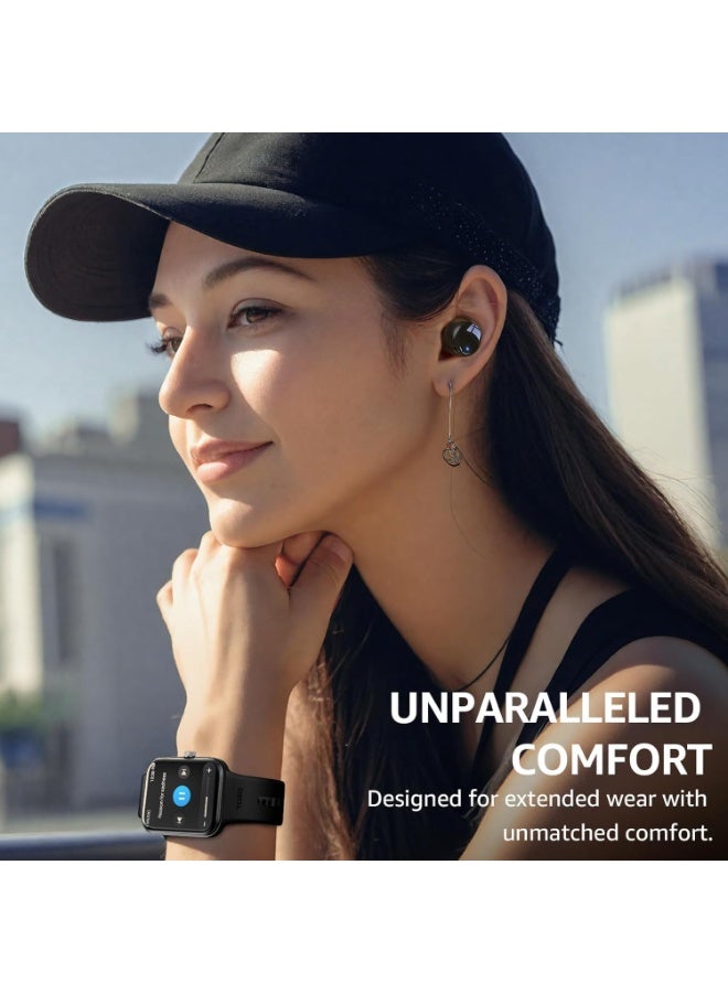 TOZO T6 Wireless Earbuds Bluetooth 5.3 Headphones, Ergonomic Design in-Ear Headset, 50Hrs Playtime with Wireless Charging Case, APP EQ Customisable, IPX8 Waterproof, New Upgraded Version - Image 2