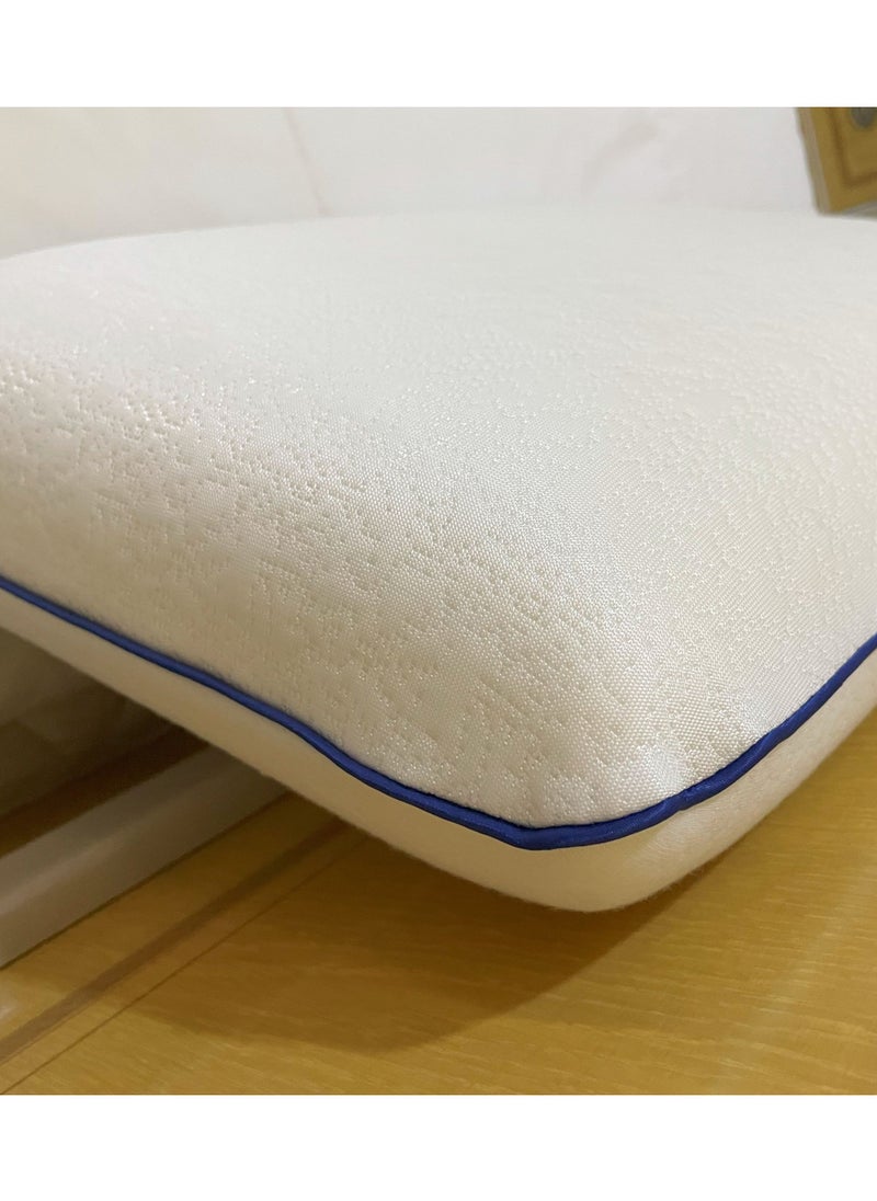 MAXQON Set Of 2-Cooling Ergonomic Memory Foam Pillow With Cooling Technology and Removable Cover - 60x40x13 cm  - Image 4