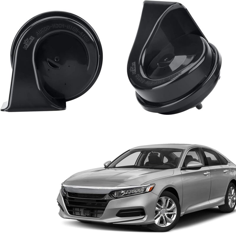 SEINECA Car Horn compatible with Hon-da,12V Waterproof Snail Horn 110-125db High/Low Tone (With Two Pairs of Plug) - Image 2