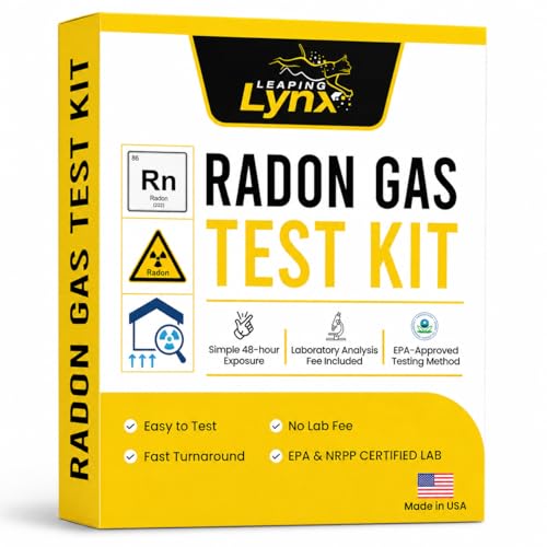 Leaping Lynx EPA-Approved Radon Test Kit for Home, Lab Analysis Included | Detects Radon Gas Levels in Basements & Living Spaces | Easy-to-Use Air Quality Test with Lab Report & Discounted Shipping| Radon Detector - Image 1