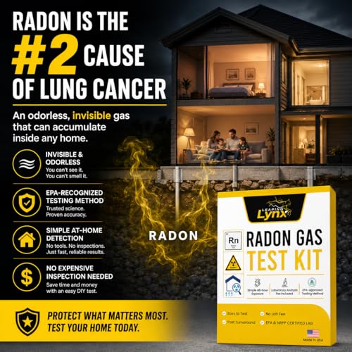 Leaping Lynx EPA-Approved Radon Test Kit for Home, Lab Analysis Included | Detects Radon Gas Levels in Basements & Living Spaces | Easy-to-Use Air Quality Test with Lab Report & Discounted Shipping| Radon Detector - Image 2