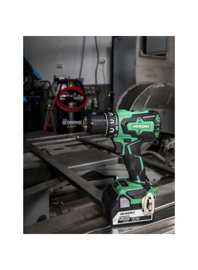 Hikoki هاي كوكاي DS18DBSLMJZ مثقاب لاسلكي 18 فولت | محرك بدون فرش | بطارية ليثيوم أيون 5.0Ah | تصميم مدمج وخفيف الوزن | حفر دقيق بسرعات عالية - Image 4