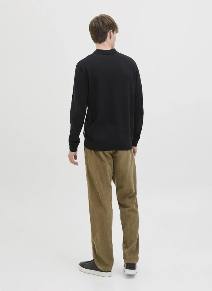 JJ Rebel Knit Polo Neck Long Sleeve Sweater