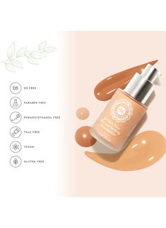 Honeybee Gardens Golden Hour Skin Perfecting Malibu (Medium Shade Great For Olive Or Mediterranean Skin Tones) Liquid Foundation ; Luxurious Golden Hour Radiance 34.5Ml/1.16 Fl Oz  - Image 5