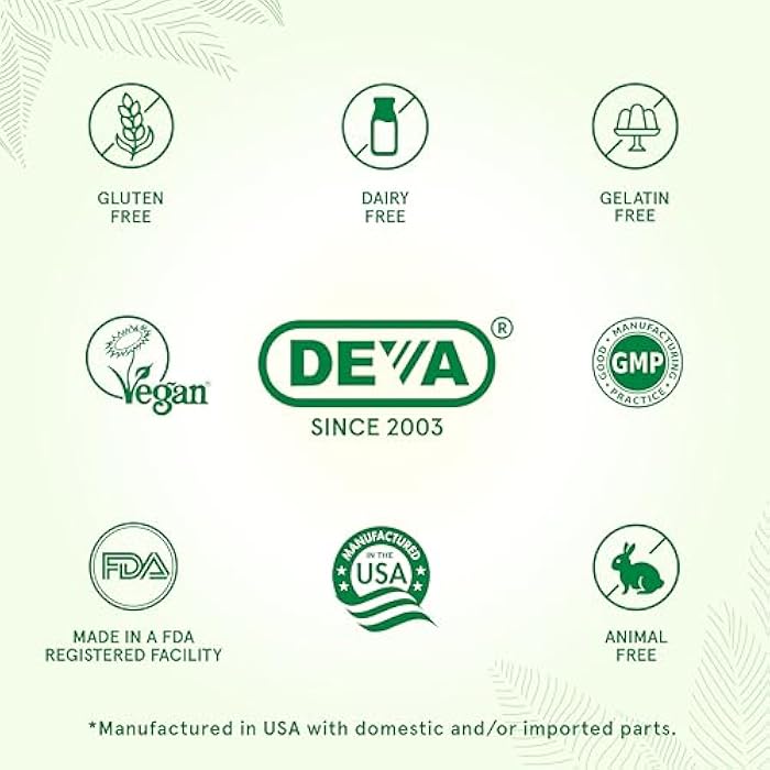 DEVA Vegan Magnesium Glycinate 300mg per serving with Trace Minerals, Higher Absorption, Chelated Magnesium, 90 Tablets - Image 4
