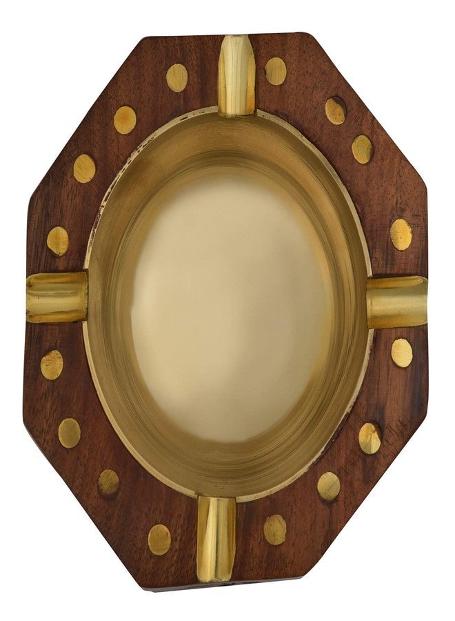 Fine Craft India Handmade Wooden Hexagon Shaped Home and Office Ashtray for Cigar and Cigarettes - Image 3