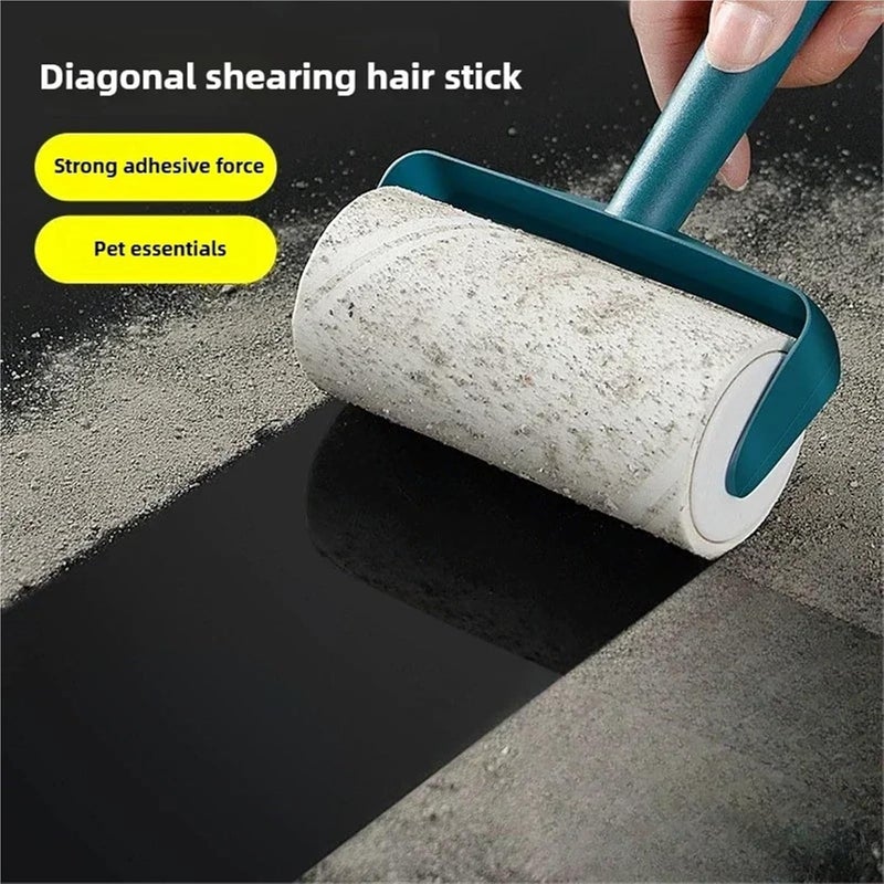 Snacko Pet Hair Remover Sticky Roller Brush - Tearable Roll Paper Cleaning Tool for Clothes and Household Use(Blue1) - Image 3