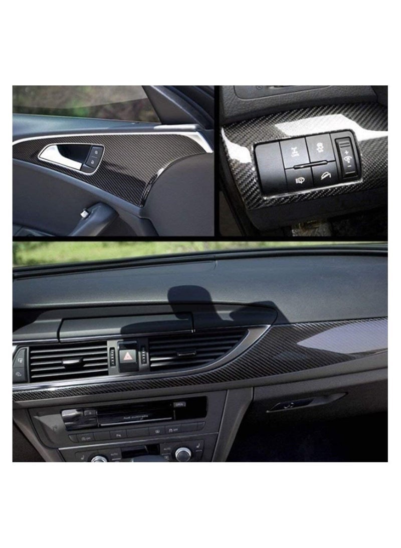 6D Carbon Fiber Sticker Self adhesive Waterproof Wrapping Protective Film for Car Vehicle and Laptop 30 x 150CM - Image 5