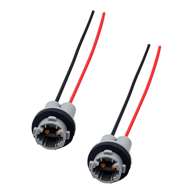YoRise T15 912 920 921 Car Bulb Socket PreWire Pigtail Adapter Nylon Base Socket Connector Wiring Harness Plug Adapter for Headlight Reverse Light Turn Signal Light Retrofit 2PCS - Image 3