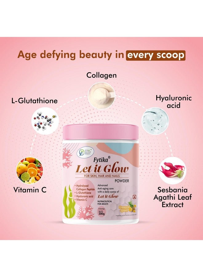 Fytika Let it Glow Pineapple, Collagen Powder-200G + Fytika Immunity Booster (Immune system support)-60 Tabs + Fytika EPO 1000 Evening Primrose Oil-60 Softgel - Image 2