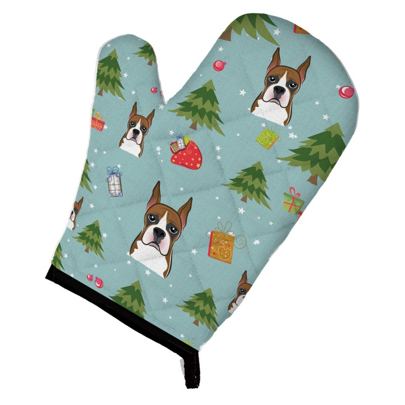 Caroline's Treasures ""Caroline's Treasures BB5012OVMT Christmas Boxer Oven Mitt  12"""" by 8.5""""  Multicolor""