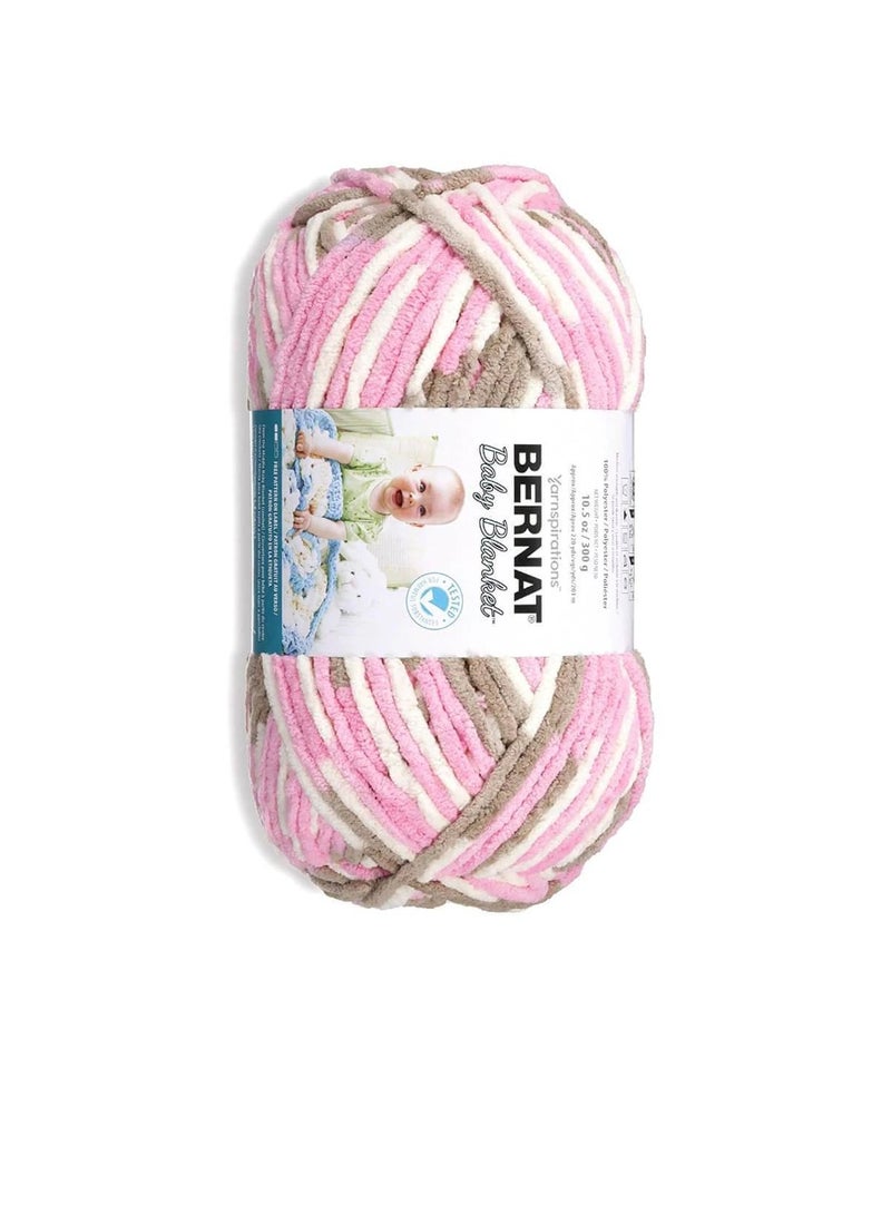 Bernat Bernat Baby Blanket Big Ball Yarn Little Roses - Image 1