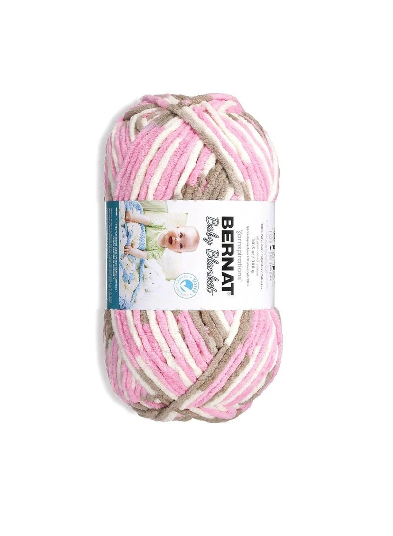 Bernat Bernat Baby Blanket Big Ball Yarn Little Roses - Image 3