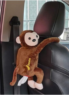 Monkey Design Tissue Box Toilet Paper Holder and Home or Car Tissue Box