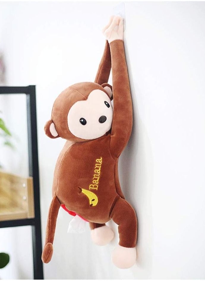 Generic - Monkey Design Tissue Box Toilet Paper Holder and Home or Car Tissue Box - Image 1