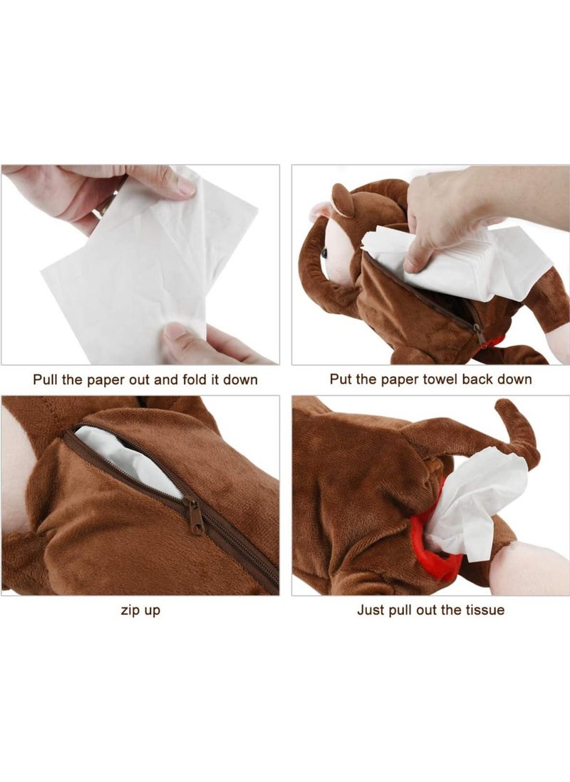 Generic - Monkey Design Tissue Box Toilet Paper Holder and Home or Car Tissue Box - Image 1