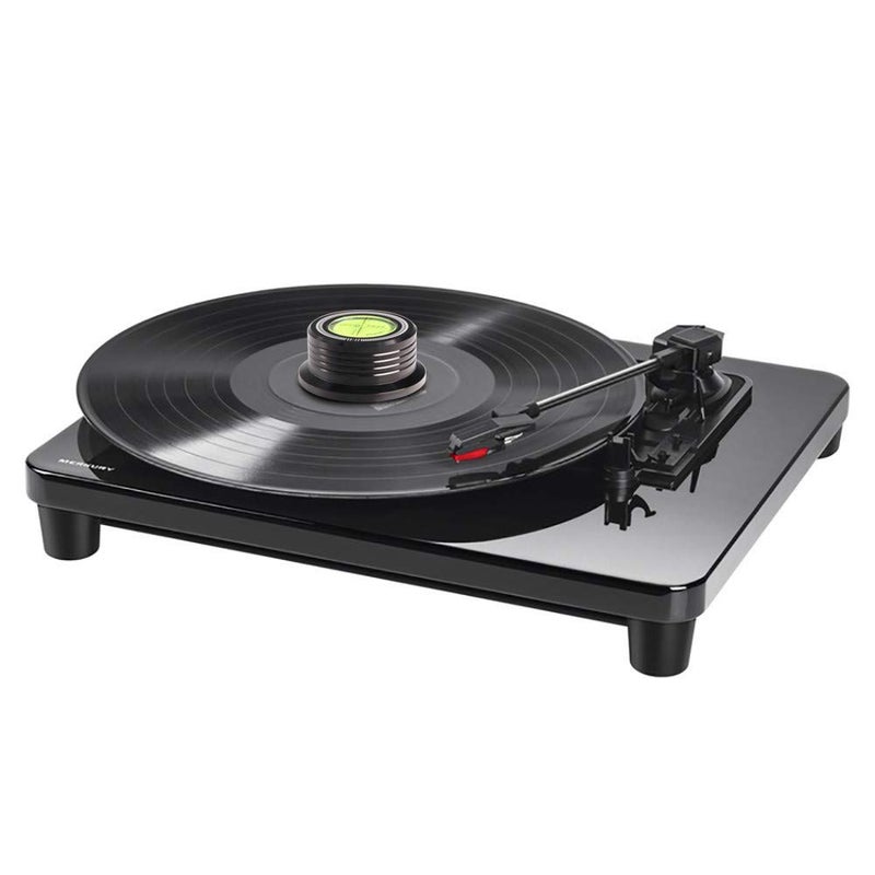 Viborg LP628B Record Weight Stabilizer, Turntable Level and Strobe Scale All-in-one, 280G LP Disc Stabilizer Vinyl Clamp for Phonograph (60Hz, Black) - Image 2