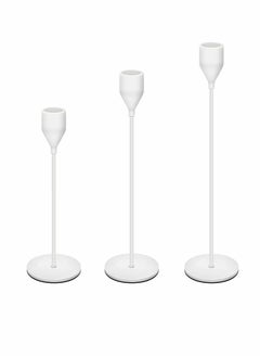 Excefore 3 Pcs Candle Holders for Taper Candles, Decorative Candlestick Holder for Wedding, Dinning, Party, Fits 3/4 inch Thick Candle&Led Candles  - Image 1