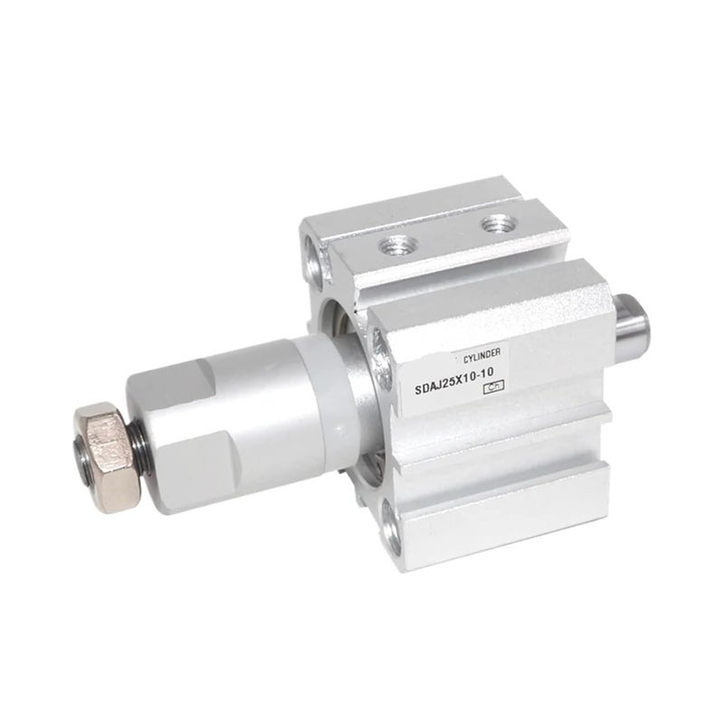 SDAJ16 Compact Cylinder Adjustable Stroke Size B Male Thread - Image 1