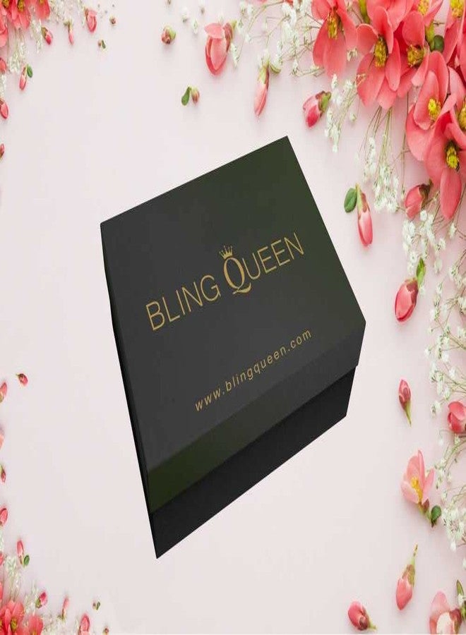 Bling Queen قلادة نسائية مرصعة بالزركونيا على شكل قلب ونجمة، قلادة متشابكة على شكل قلب ونجمة، قلادة فضية للنساء مع قلادة، مجموعة مجوهرات أنيقة (فضية) - Image 4