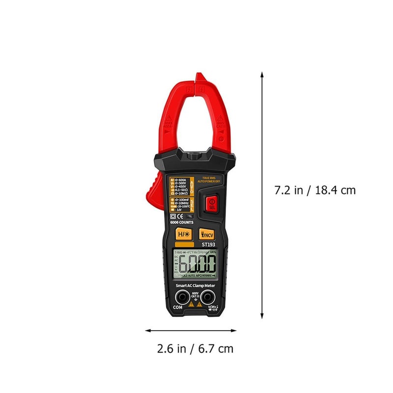 Digital Clamp Multimeter St193 Auto Ranging Acdc Current Tester Handheld Repair Tool for Electricians - Image 3