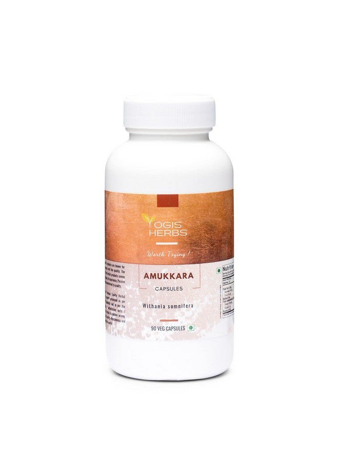 YOGIS HERBS Amukkara Capsules - Ashwagandha Root, Herbal Supplement, Stress Support (Withania Somnifera) 90 Veg Capsules - Image 3