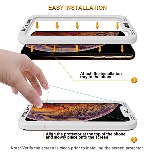 Supershieldz (2 Pack) Designed for Apple iPhone 11 Pro Max and iPhone Xs Max (6.5 inch) (Privacy) Anti Spy Tempered Glass Screen Protector with (Easy Installation Tray) Anti Scratch, Bubble Free - Image 2