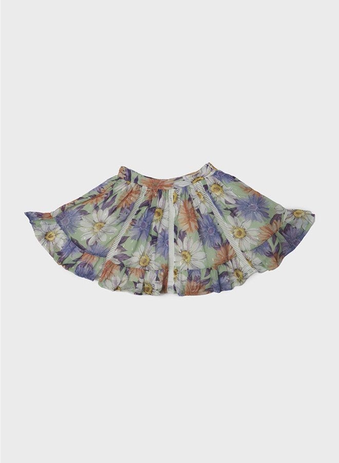 Tyess Girl Patterned Skirt - Image 5